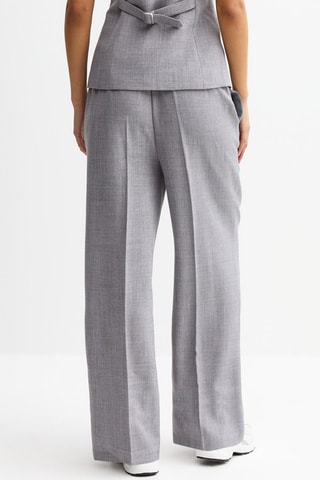 Pantalon wide legs - Gris