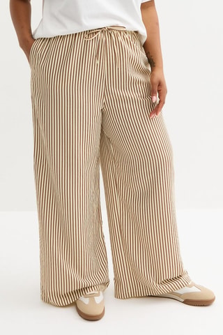 Pantalon wide legs - Marron