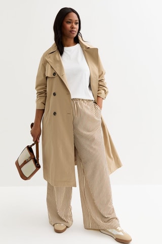 Pantalon wide legs - Marron