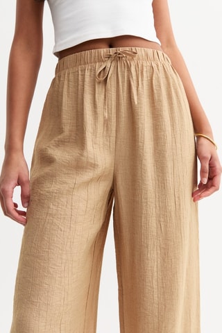 Pantalon wide legs - Camel
