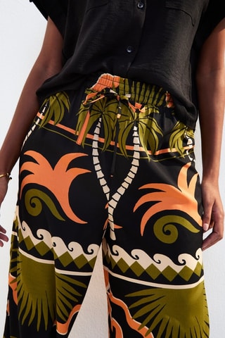 Pantalon wide legs - Noir