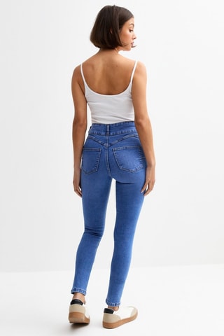 Jean taille haute - Bleu