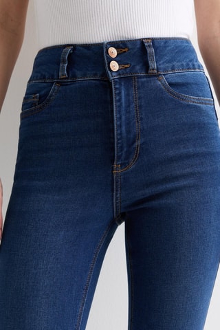 Jean taille haute - Bleu