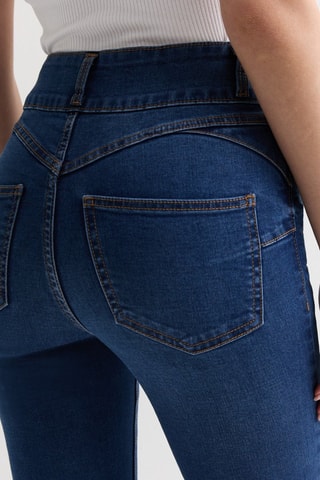 Jean taille haute - Bleu