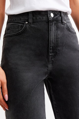 Jean droit taille haute - Noir