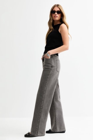 Jean wide legs - Gris