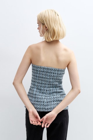 Chemisier bustier - Bleu