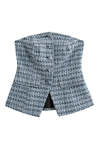 Chemisier bustier - Bleu