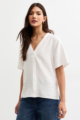 Chemisier relaxed - Blanc