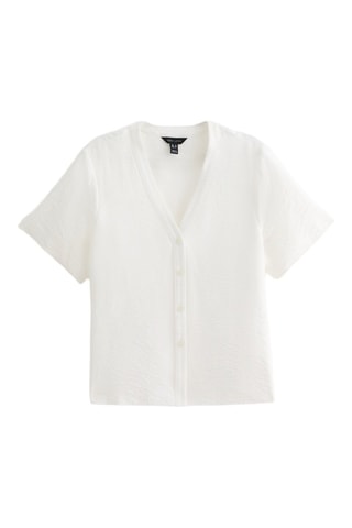Chemisier relaxed - Blanc