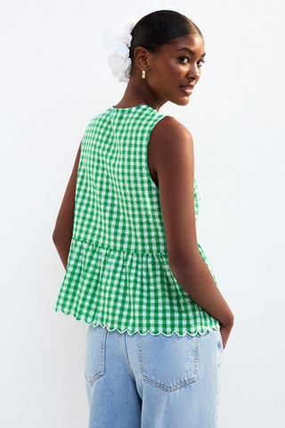 Gilet relaxed sans manches - Vert