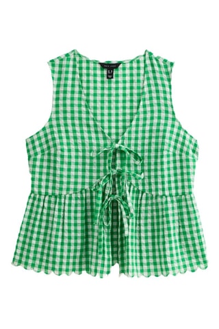 Gilet relaxed sans manches - Vert