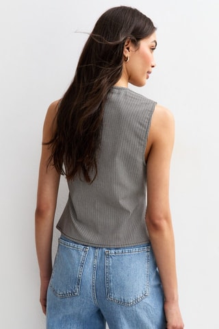 Gilet slim sans manches - Noir