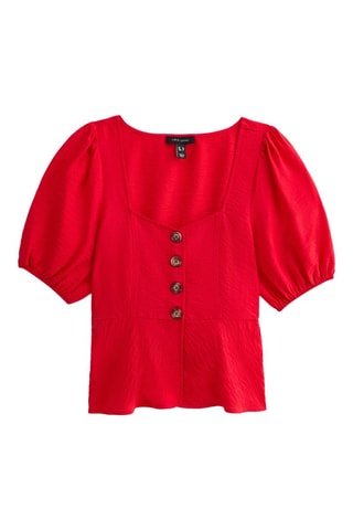 Chemisier slim - Rouge