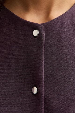 Vestido-camisa - Bordô