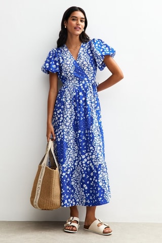 Vestido traçado - Azul