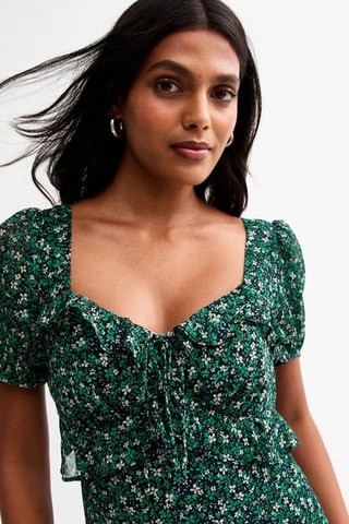 Robe midi - Vert