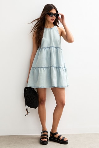 Robe trapèze - Bleu clair