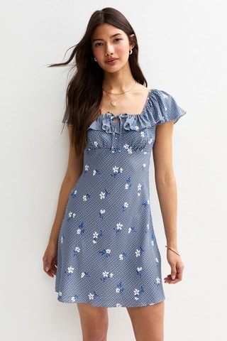 Vestido estilo patinadora - Azul