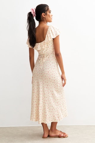Robe midi - Crème