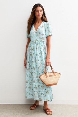 Robe portefeuille - Bleu clair