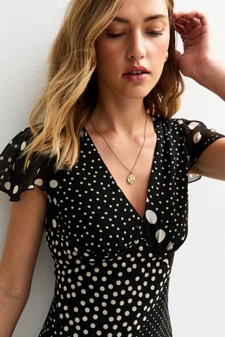 Vestido traçado - Preto