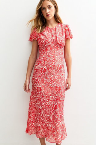 Vestido midi - Vermelho