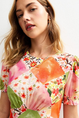 Robe midi - Rose