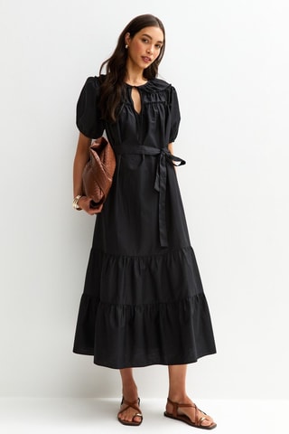 Vestido midi - Preto