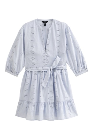 Vestido-camisa - Azul-claro
