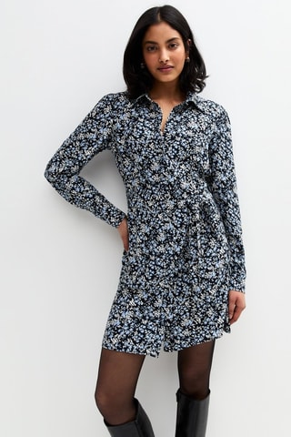Vestido-camisa - Preto