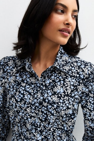Vestido-camisa - Preto