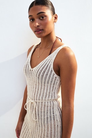 Robe de plage - Crème