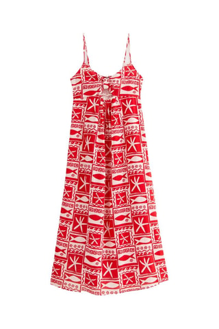 Robe de plage - Rouge