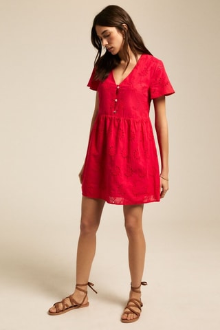 Vestido curto - Vermelho