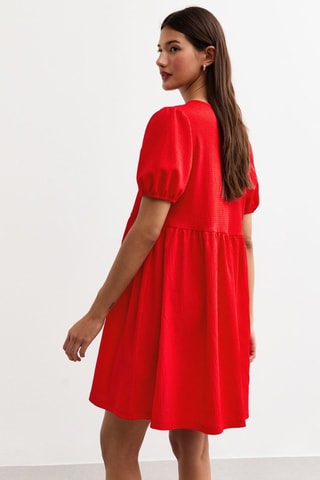 Vestido trapecio - Rojo
