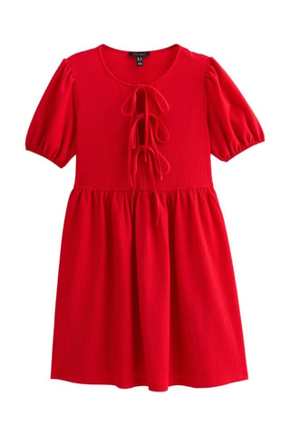 Vestido trapecio - Rojo