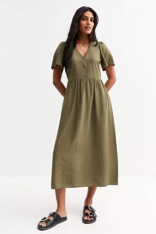 Robe midi - Kaki