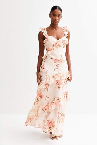 Robe longue - Crème