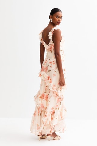 Robe longue - Crème