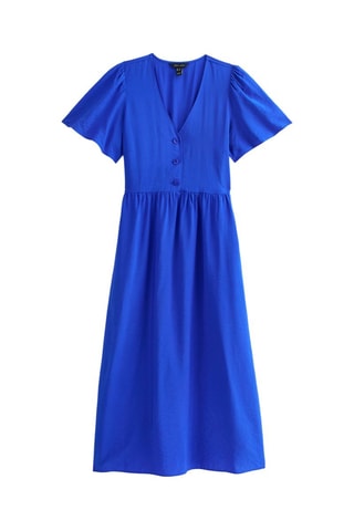 Robe midi - Bleu
