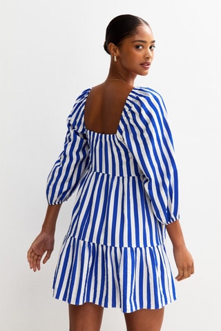 Robe volantée - Bleu
