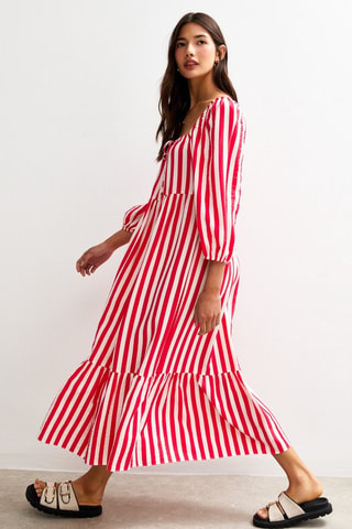 Robe midi - Rouge
