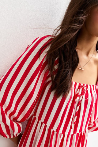 Robe midi - Rouge