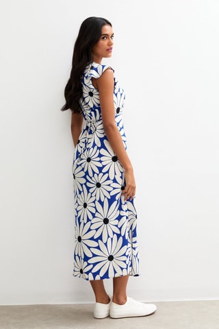 Robe midi - Bleu