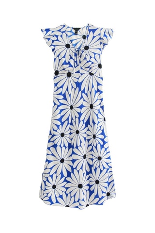 Robe midi - Bleu