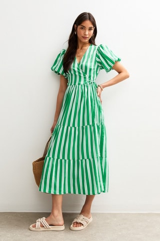 Robe portefeuille - Vert