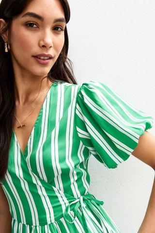 Robe portefeuille - Vert