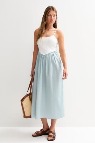 Robe midi - Blanc