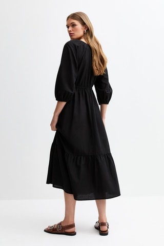 Vestido midi - Negro